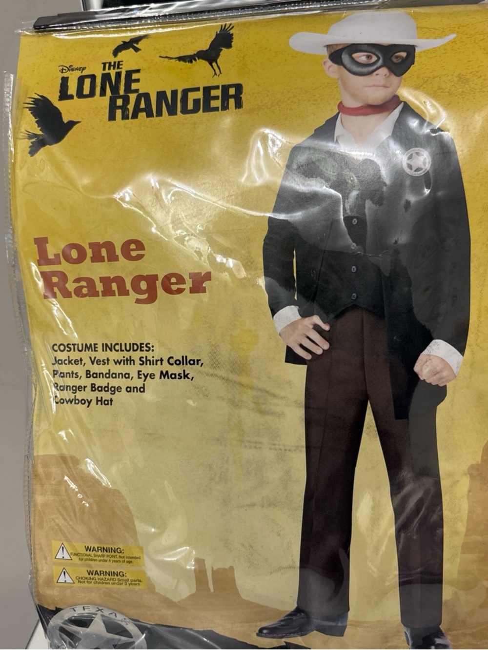 Disney Lone Ranger Costume Boys Medium
